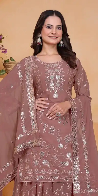 Onion Fox Georgette Embroidery Work Salwar Suit | Jump Suits, Salwar suit, Casual Suits, Creative suits, Designer Suits, Palazzo Suits, Party Wear Suits, Patiala Suits, Straight Suits