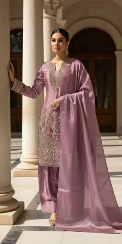 Onion Zimmy Choo With Embroidery Work Salwar Suit | Jump Suits, Salwar suit, Casual Suits, Creative suits, Designer Suits, Palazzo Suits, Party Wear Suits, Patiala Suits, Straight Suits