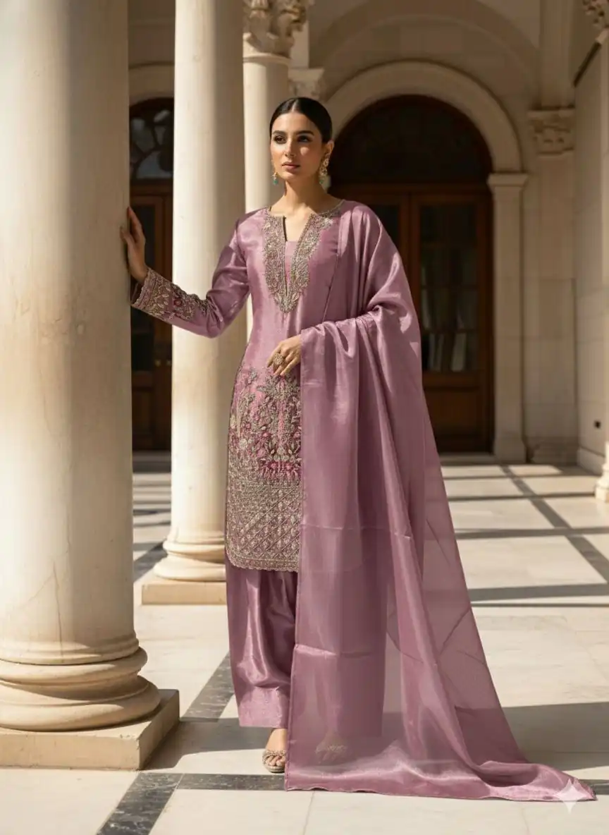 Onion Zimmy Choo With Embroidery Work Salwar Suit | Jump Suits, Salwar suit, Casual Suits, Creative suits, Designer Suits, Palazzo Suits, Party Wear Suits, Patiala Suits, Straight Suits