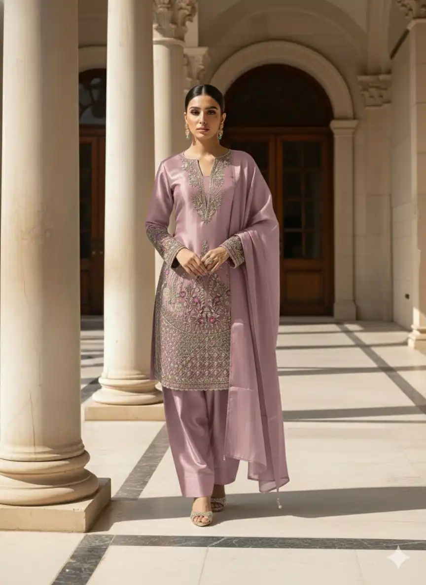 Onion Zimmy Choo With Embroidery Work Salwar Suit | Jump Suits, Salwar suit, Casual Suits, Creative suits, Designer Suits, Palazzo Suits, Party Wear Suits, Patiala Suits, Straight Suits