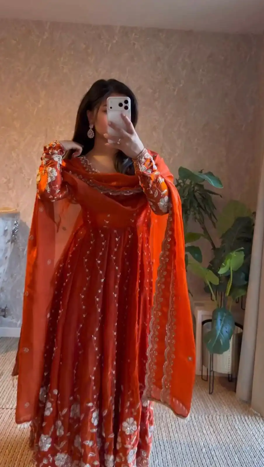 Orange Fendy Silk Sequence Work Salwar Suit | Jump Suits, Salwar suit, Casual Suits, Creative suits, Designer Suits, Palazzo Suits, Party Wear Suits, Patiala Suits, Straight Suits