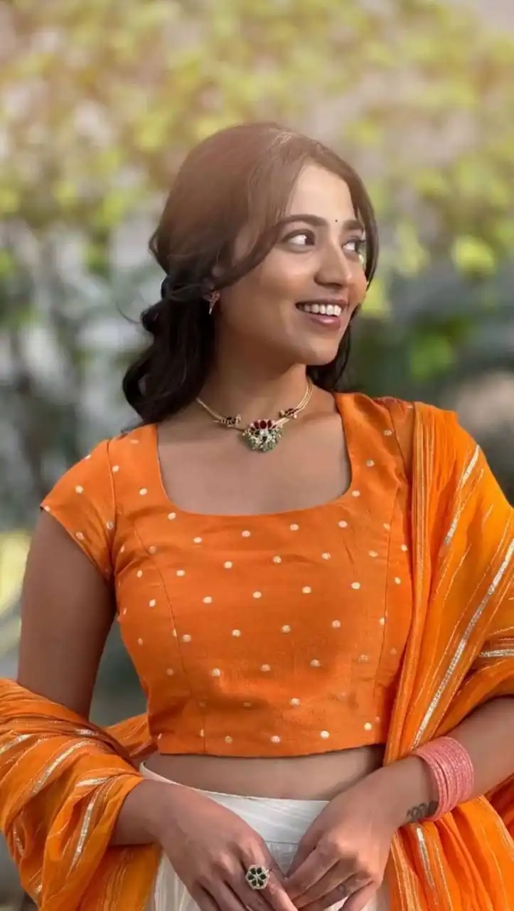Orange Jacquard Silk Printed Lehenga Choli | Lehenga, Bollywood Lehenga, Creative Lehenga, Designer Lehenga, Embroidered Lehenga, Party Wear Lehenga