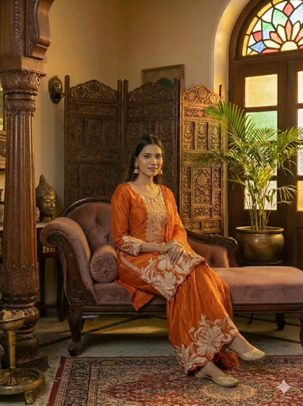 Orange Organza Silk Sequence Work Salwar Suit | Jump Suits, Salwar suit, Casual Suits, Creative suits, Designer Suits, Palazzo Suits, Party Wear Suits, Patiala Suits, Straight Suits