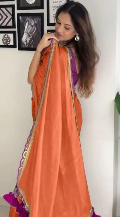 Orange Pure Erode Silk Saree | Sarees, Bollywood Sarees, Creative Sarees, Designer Sarees, Embroidered Sarees, Ethnic Saree, Modern Digital sarees, Party Wear Sarees