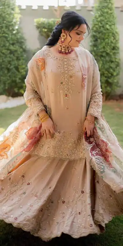 Peach Chinon Embroidery Digital Print Lehenga Choli | Lehenga, Bollywood Lehenga, Creative Lehenga, Designer Lehenga, Embroidered Lehenga, Party Wear Lehenga