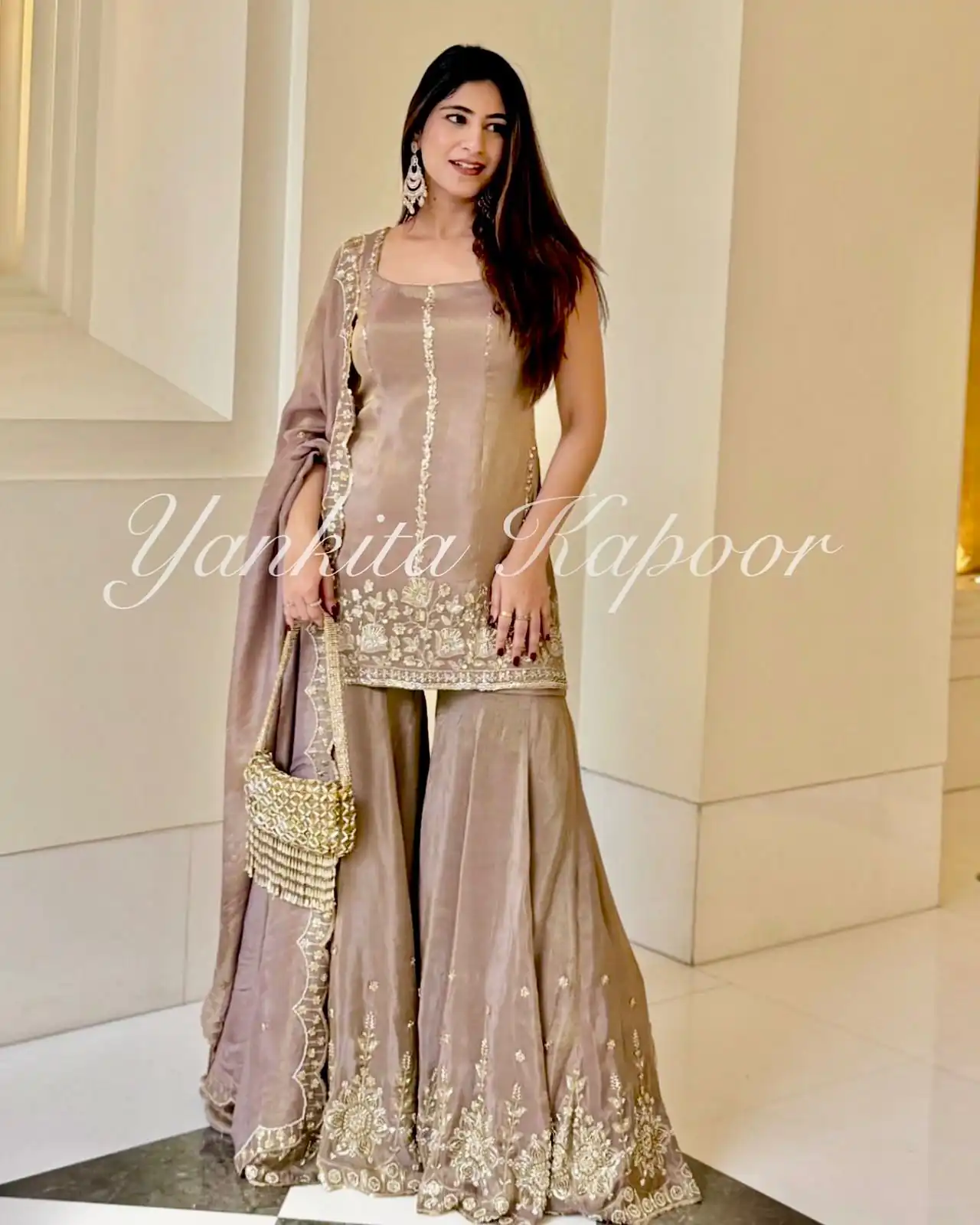 Peach Chinon Silk Embroidery Work Salwar Suit | Jump Suits, Salwar suit, Casual Suits, Creative suits, Designer Suits, Palazzo Suits, Party Wear Suits, Patiala Suits, Straight Suits