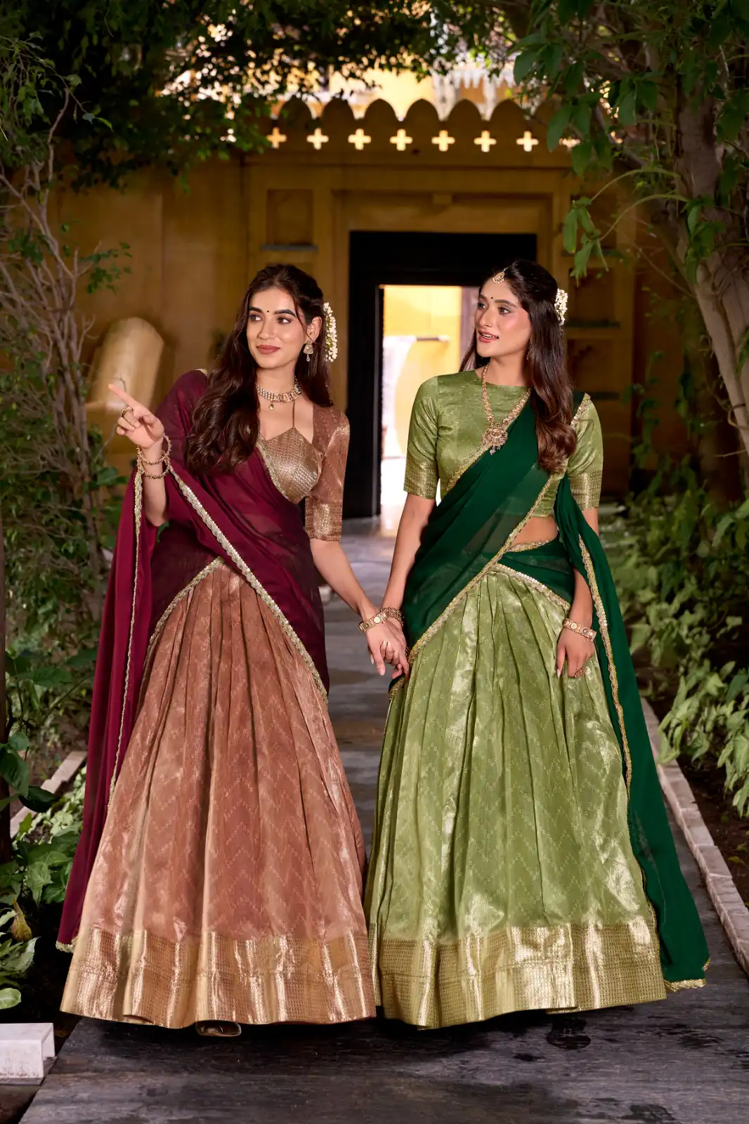 Peach Dupion Silk Zari Work Lehenga Choli | Lehenga, Bollywood Lehenga, Creative Lehenga, Designer Lehenga, Embroidered Lehenga, Party Wear Lehenga