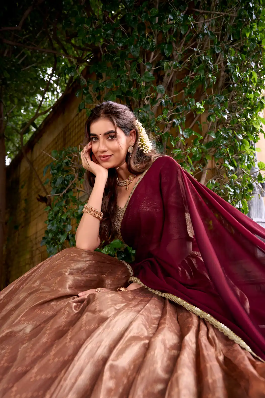 Peach Dupion Silk Zari Work Lehenga Choli | Lehenga, Bollywood Lehenga, Creative Lehenga, Designer Lehenga, Embroidered Lehenga, Party Wear Lehenga
