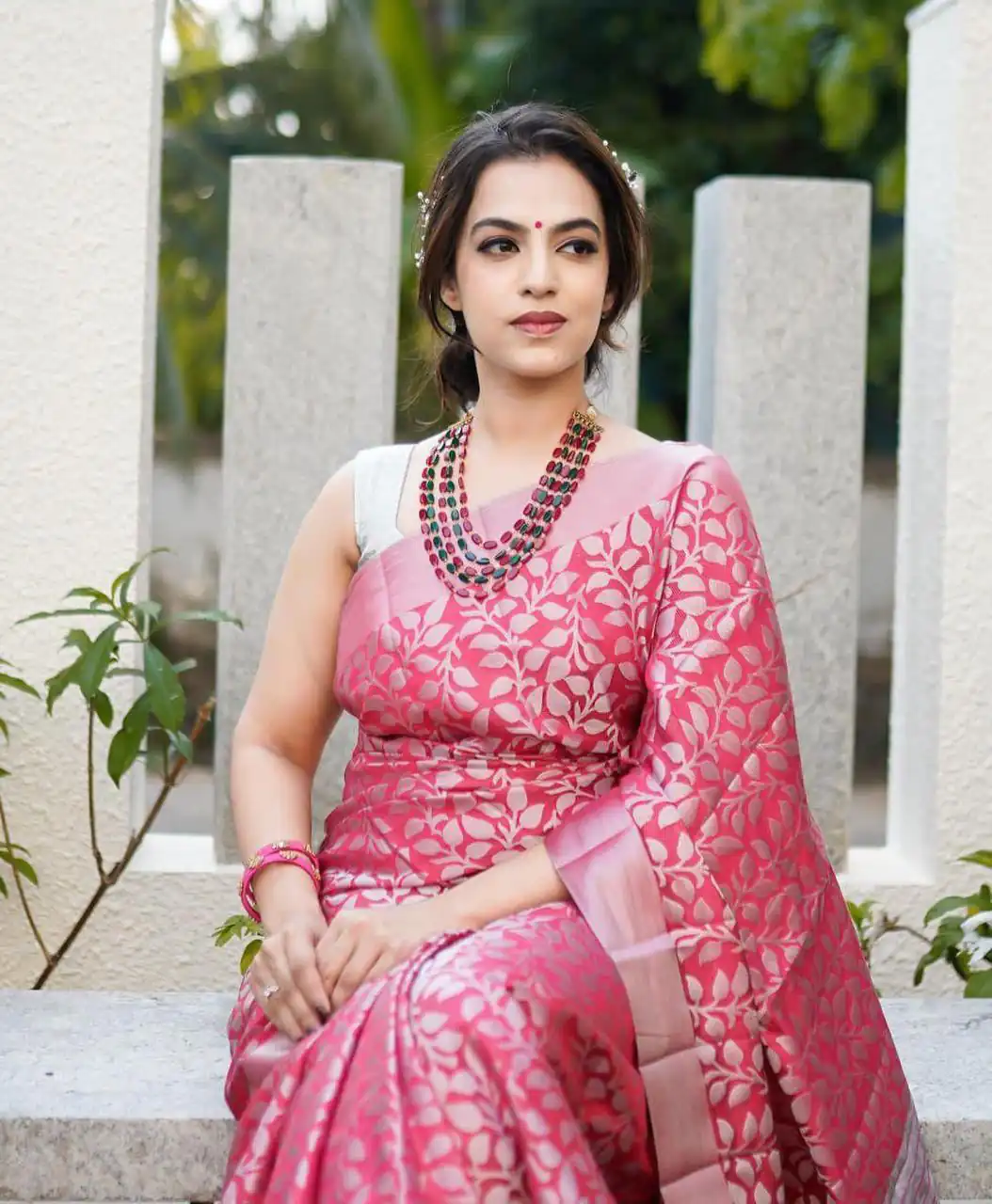 Peach Lichi Silk Lace Work Border Saree | Sarees, Bollywood Sarees, Creative Sarees, Designer Sarees, Embroidered Sarees, Ethnic Saree, Modern Digital sarees, Party Wear Sarees
