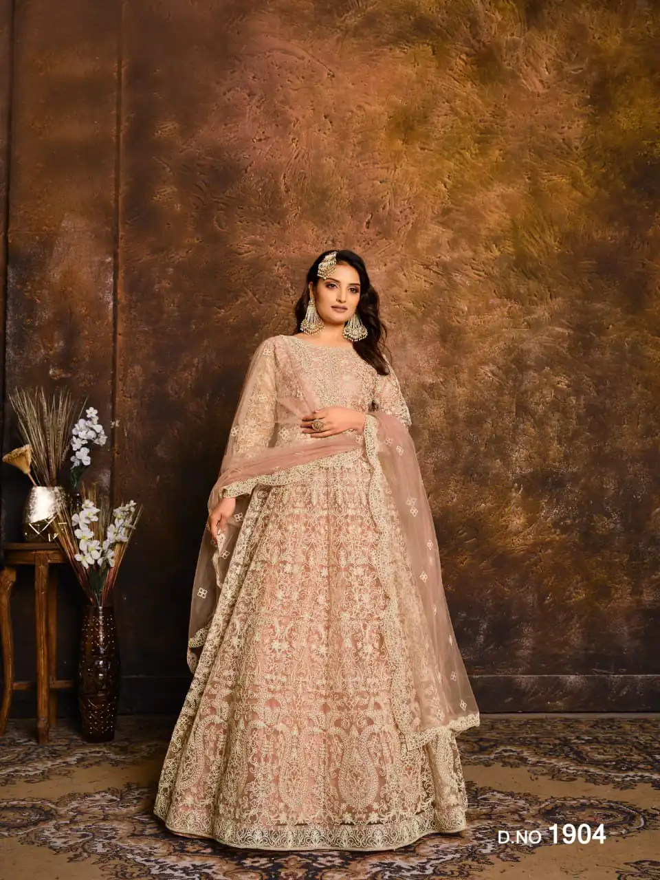 Peach Net Embroidery Work Salwar Suit | Jump Suits, Salwar suit, Casual Suits, Creative suits, Designer Suits, Palazzo Suits, Party Wear Suits, Patiala Suits, Straight Suits