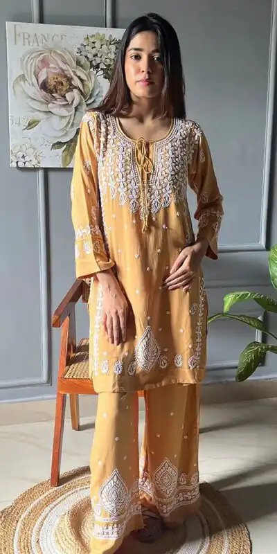 Peach Rayon With Embroidery Work Salwar Suit | Jump Suits, Salwar suit, Casual Suits, Creative suits, Designer Suits, Palazzo Suits, Party Wear Suits, Patiala Suits, Straight Suits