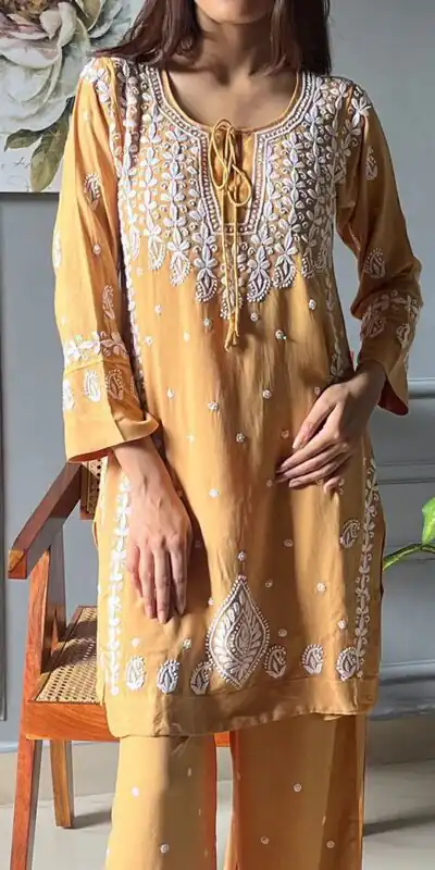 Peach Rayon With Embroidery Work Salwar Suit | Jump Suits, Salwar suit, Casual Suits, Creative suits, Designer Suits, Palazzo Suits, Party Wear Suits, Patiala Suits, Straight Suits