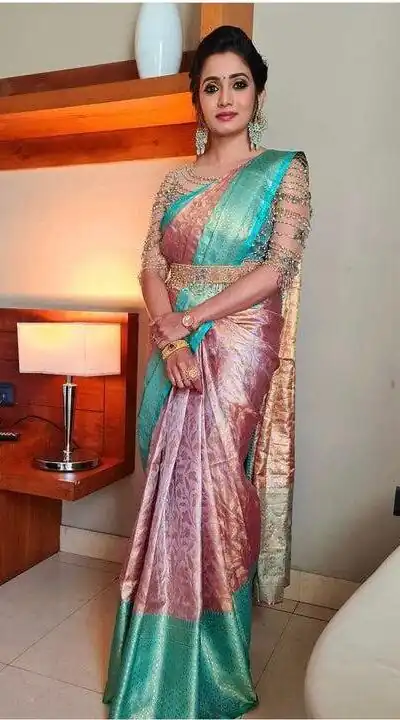 Peach Soft Lichi Silk All Over Saree | Sarees, Bollywood Sarees, Creative Sarees, Designer Sarees, Embroidered Sarees, Ethnic Saree, Modern Digital sarees, Party Wear Sarees