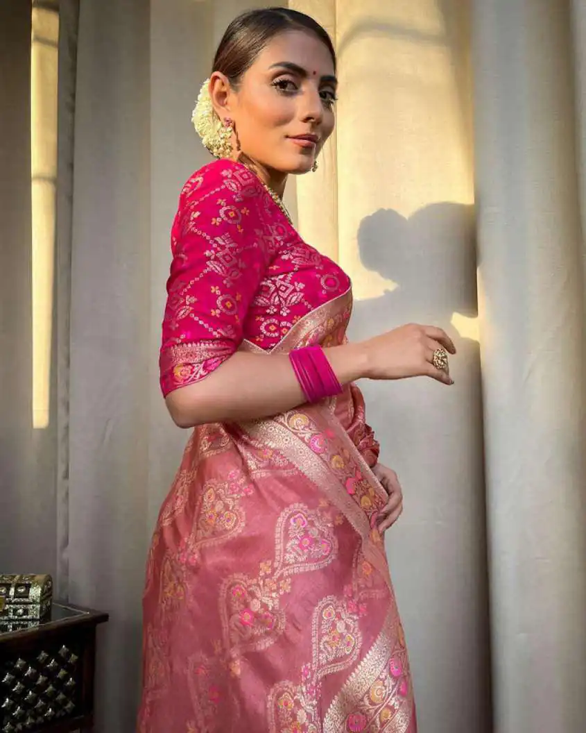 Peach Soft Litchi Silk Kubera Pattu On All Over Saree | Sarees, Bollywood Sarees, Creative Sarees, Designer Sarees, Embroidered Sarees, Ethnic Saree, Modern Digital sarees, Party Wear Sarees