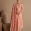 Peach Vichitra Embroidery Stone Work Salwar Suit | Jump Suits, Tops & Bottoms, Track Suits, Salwar suit, Casual Suits, Creative suits, Designer Suits, Palazzo Suits, Party Wear Suits, Patiala Suits, Straight Suits, Trendy Wear