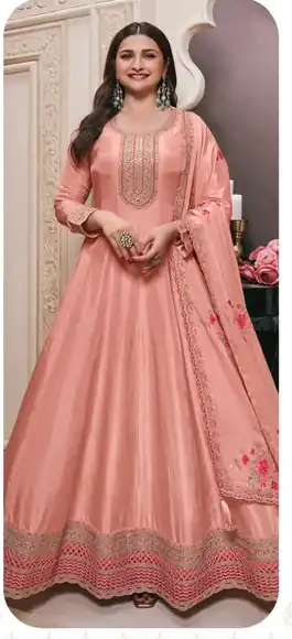 Peach Vichitra Embroidery Zari Work Salwar Suit | Jump Suits, Salwar suit, Casual Suits, Creative suits, Designer Suits, Palazzo Suits, Party Wear Suits, Patiala Suits, Straight Suits
