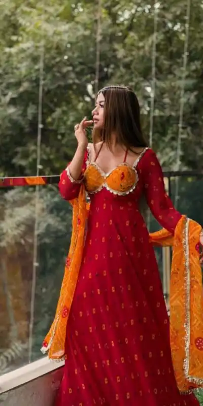 Perfect Red Faux Georgette Digital Print Salwar Suit | Jump Suits, Salwar suit, Casual Suits, Creative suits, Designer Suits, Palazzo Suits, Party Wear Suits, Patiala Suits, Straight Suits