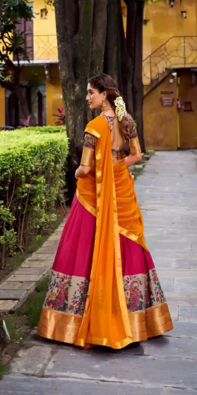 Pink Aastha Silk Lace Zari Work Lehenga Choli | Lehenga, Bollywood Lehenga, Creative Lehenga, Designer Lehenga, Embroidered Lehenga, Party Wear Lehenga