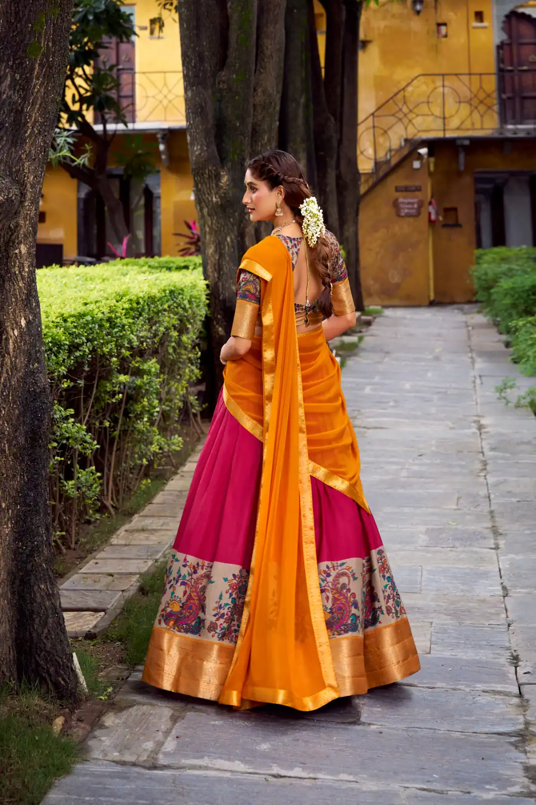 Pink Aastha Silk Lace Zari Work Lehenga Choli | Lehenga, Bollywood Lehenga, Creative Lehenga, Designer Lehenga, Embroidered Lehenga, Party Wear Lehenga