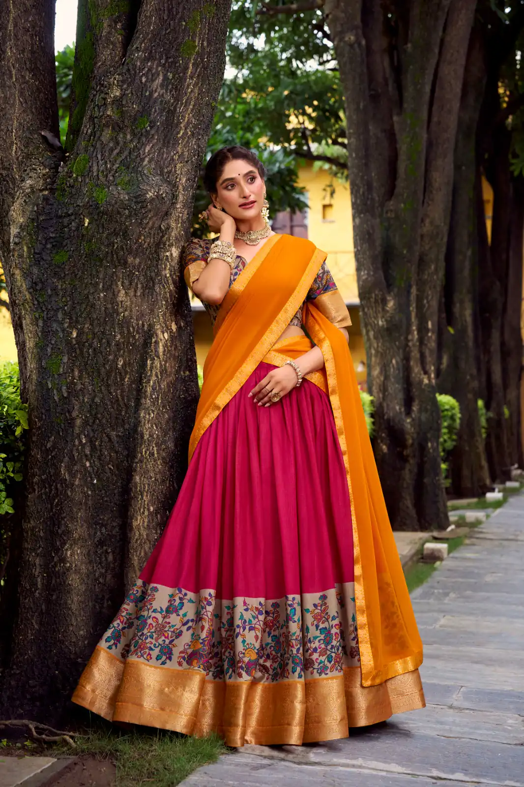 Pink Aastha Silk Lace Zari Work Lehenga Choli | Lehenga, Bollywood Lehenga, Creative Lehenga, Designer Lehenga, Embroidered Lehenga, Party Wear Lehenga