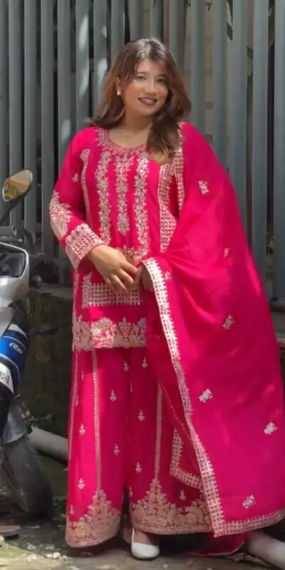 Pink Blooming Georgette Sequence Salwar Suit | Salwar suit, Casual Suits, Creative suits, Designer Suits, Palazzo Suits, Party Wear Suits, Patiala Suits, Straight Suits