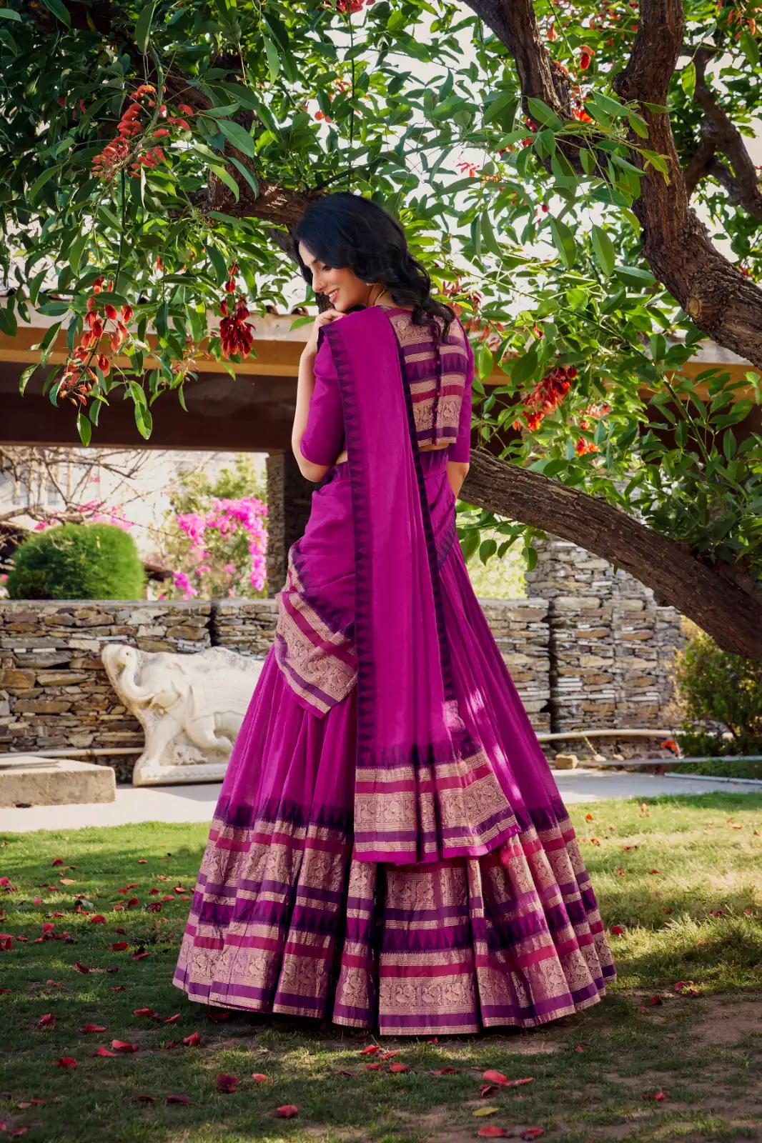 Pink Chanderi Plain Lehenga Choli | Lehenga, Bollywood Lehenga, Creative Lehenga, Designer Lehenga, Embroidered Lehenga, Party Wear Lehenga