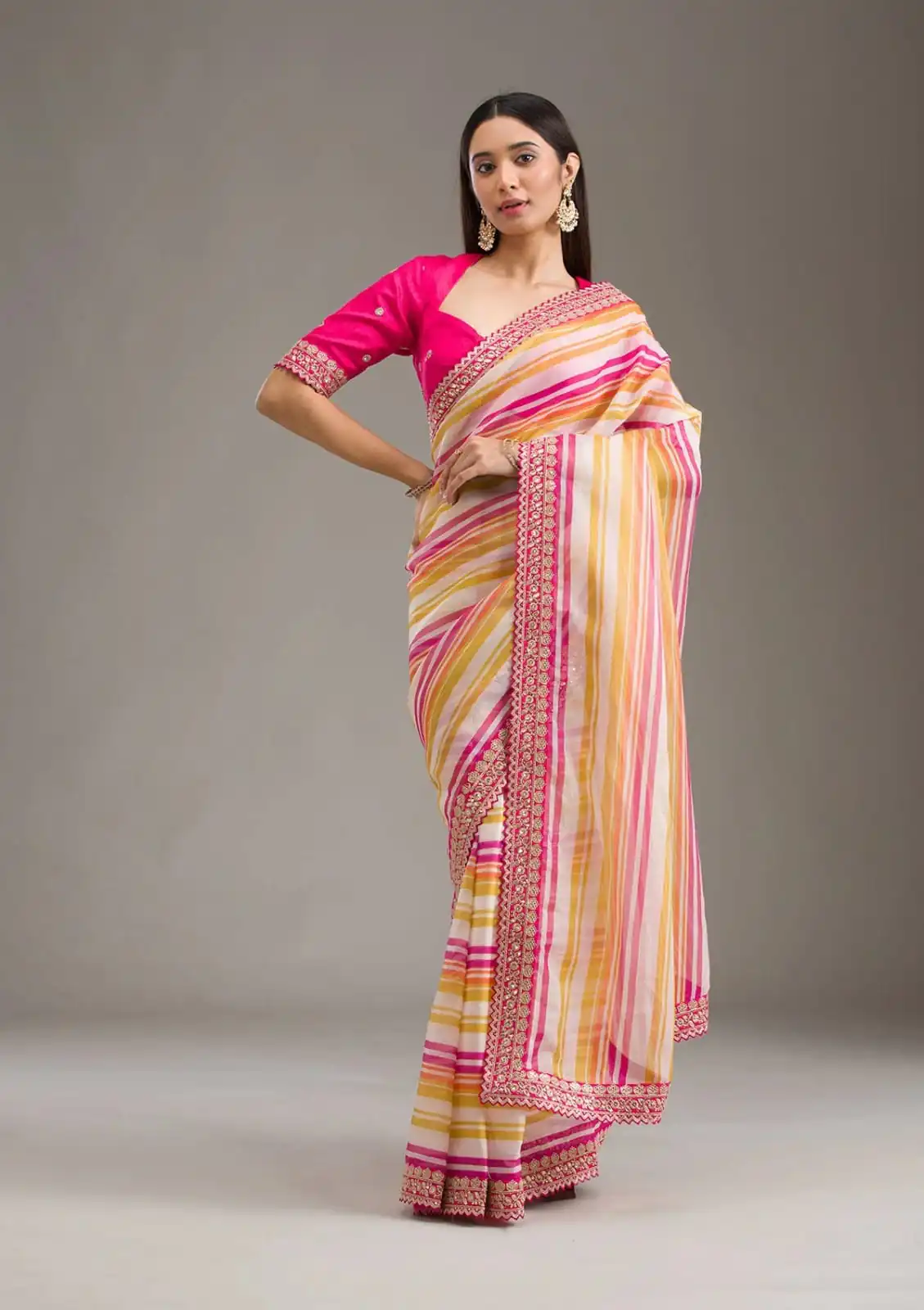 Pink Chinon Silk Embroidery Cut Work Saree | Sarees, Bollywood Sarees, Creative Sarees, Designer Sarees, Embroidered Sarees, Ethnic Saree, Modern Digital sarees, Party Wear Sarees