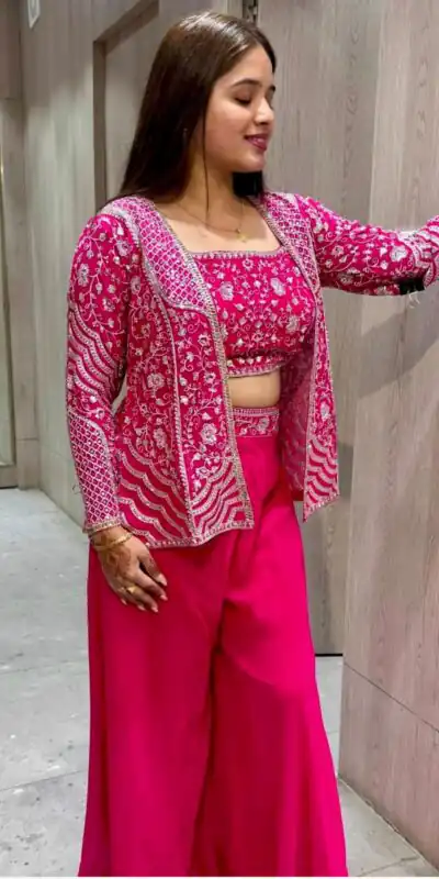 Pink Chinon Silk Embroidery Work Salwar Suit | Jump Suits, Salwar suit, Casual Suits, Creative suits, Designer Suits, Palazzo Suits, Party Wear Suits, Patiala Suits, Straight Suits