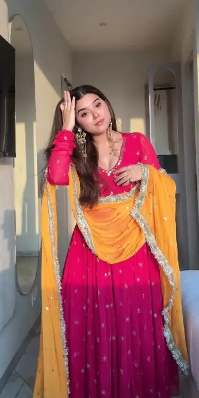 Pink Faux Georgette Embroidery Work Salwar Suit | Jump Suits, Salwar suit, Casual Suits, Creative suits, Designer Suits, Palazzo Suits, Party Wear Suits, Patiala Suits, Straight Suits