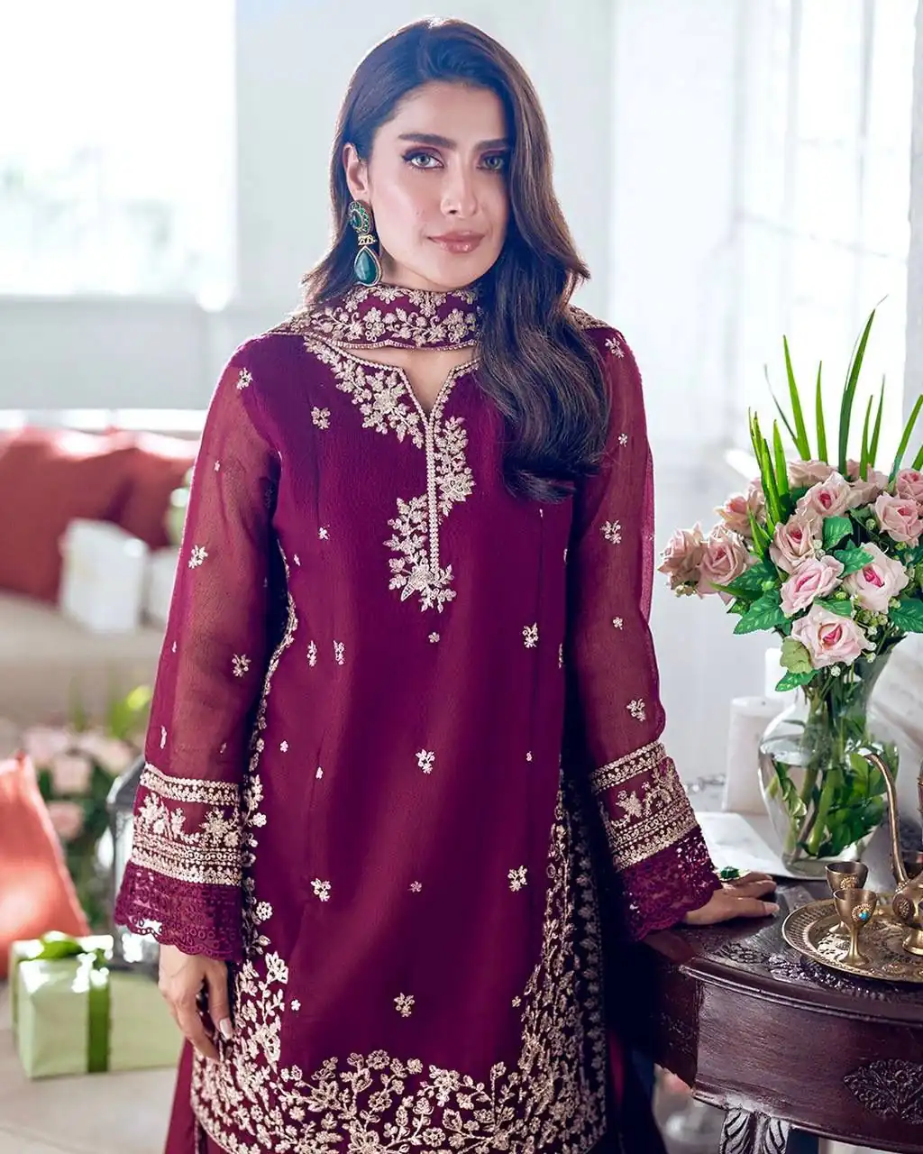 Pink French Crap Embroidery Cut Work Salwar Suit | Jump Suits, Salwar suit, Casual Suits, Creative suits, Designer Suits, Palazzo Suits, Party Wear Suits, Patiala Suits, Straight Suits