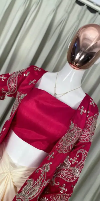 Pink French Crape Embroidery Work Dhoti Suit | Jump Suits, Salwar suit, Casual Suits, Creative suits, Designer Suits, Palazzo Suits, Party Wear Suits, Patiala Suits, Straight Suits