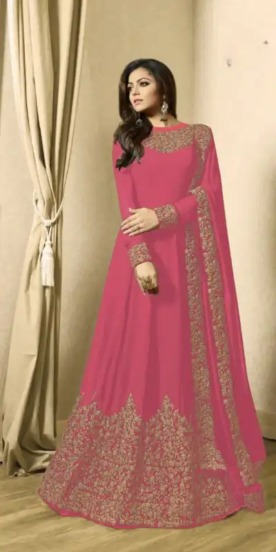 Pink Georgette Cording Sharara Suit | Jump Suits, Salwar suit, Casual Suits, Creative suits, Designer Suits, Palazzo Suits, Party Wear Suits, Patiala Suits, Straight Suits