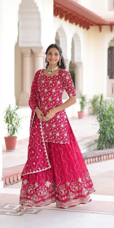 Pink Georgette Embroidery Sequins Work Salwar Suit | Jump Suits, Salwar suit, Casual Suits, Creative suits, Designer Suits, Palazzo Suits, Party Wear Suits, Patiala Suits, Straight Suits