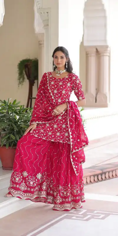 Pink Georgette Embroidery Sequins Work Salwar Suit | Jump Suits, Salwar suit, Casual Suits, Creative suits, Designer Suits, Palazzo Suits, Party Wear Suits, Patiala Suits, Straight Suits