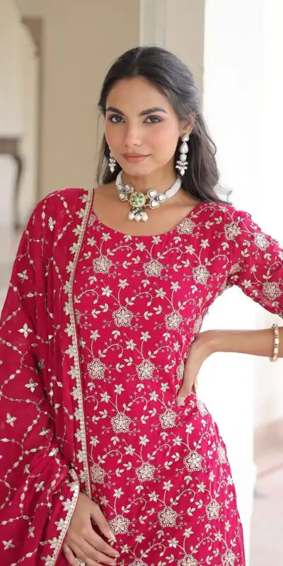 Pink Georgette Embroidery Sequins Work Salwar Suit | Jump Suits, Salwar suit, Casual Suits, Creative suits, Designer Suits, Palazzo Suits, Party Wear Suits, Patiala Suits, Straight Suits