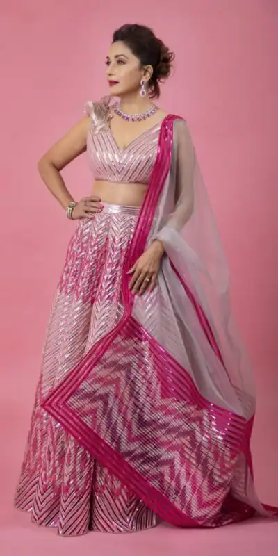 Pink Glossy Silk Embroidery Work Lehenga Choli | Lehenga, Bollywood Lehenga, Creative Lehenga, Designer Lehenga, Embroidered Lehenga, Party Wear Lehenga