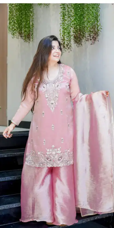 Pink Jimmy Choo Embroidery Lace Work Salwar Suit | Jump Suits, Salwar suit, Casual Suits, Creative suits, Designer Suits, Palazzo Suits, Party Wear Suits, Patiala Suits, Straight Suits