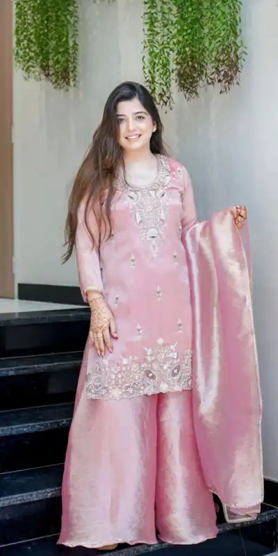 Pink Jimmy Choo Embroidery Lace Work Salwar Suit | Jump Suits, Salwar suit, Casual Suits, Creative suits, Designer Suits, Palazzo Suits, Party Wear Suits, Patiala Suits, Straight Suits