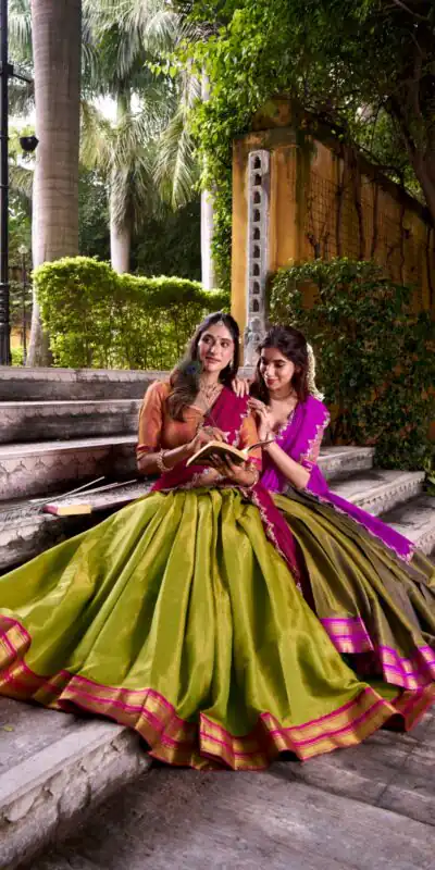 Pink Kanchipuram Weaving Lehenga Choli | Lehenga, Bollywood Lehenga, Creative Lehenga, Designer Lehenga, Embroidered Lehenga, Party Wear Lehenga