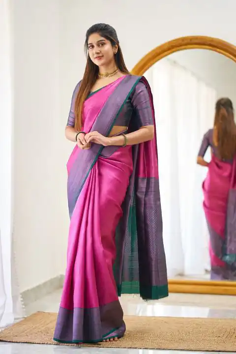 Pink Lichi Silk Jacquard Work Saree | Sarees, Bollywood Sarees, Creative Sarees, Designer Sarees, Embroidered Sarees, Ethnic Saree, Modern Digital sarees, Party Wear Sarees