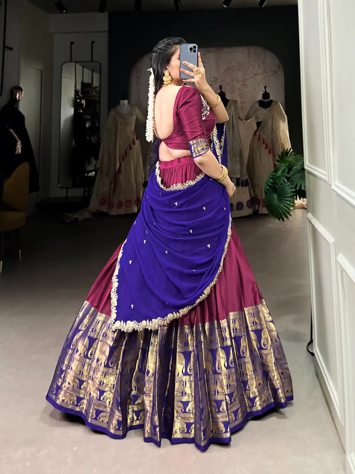 Pink Narayan Pattu Zari Weaving Work Lehenga Choli | Lehenga, Bollywood Lehenga, Creative Lehenga, Designer Lehenga, Embroidered Lehenga, Party Wear Lehenga