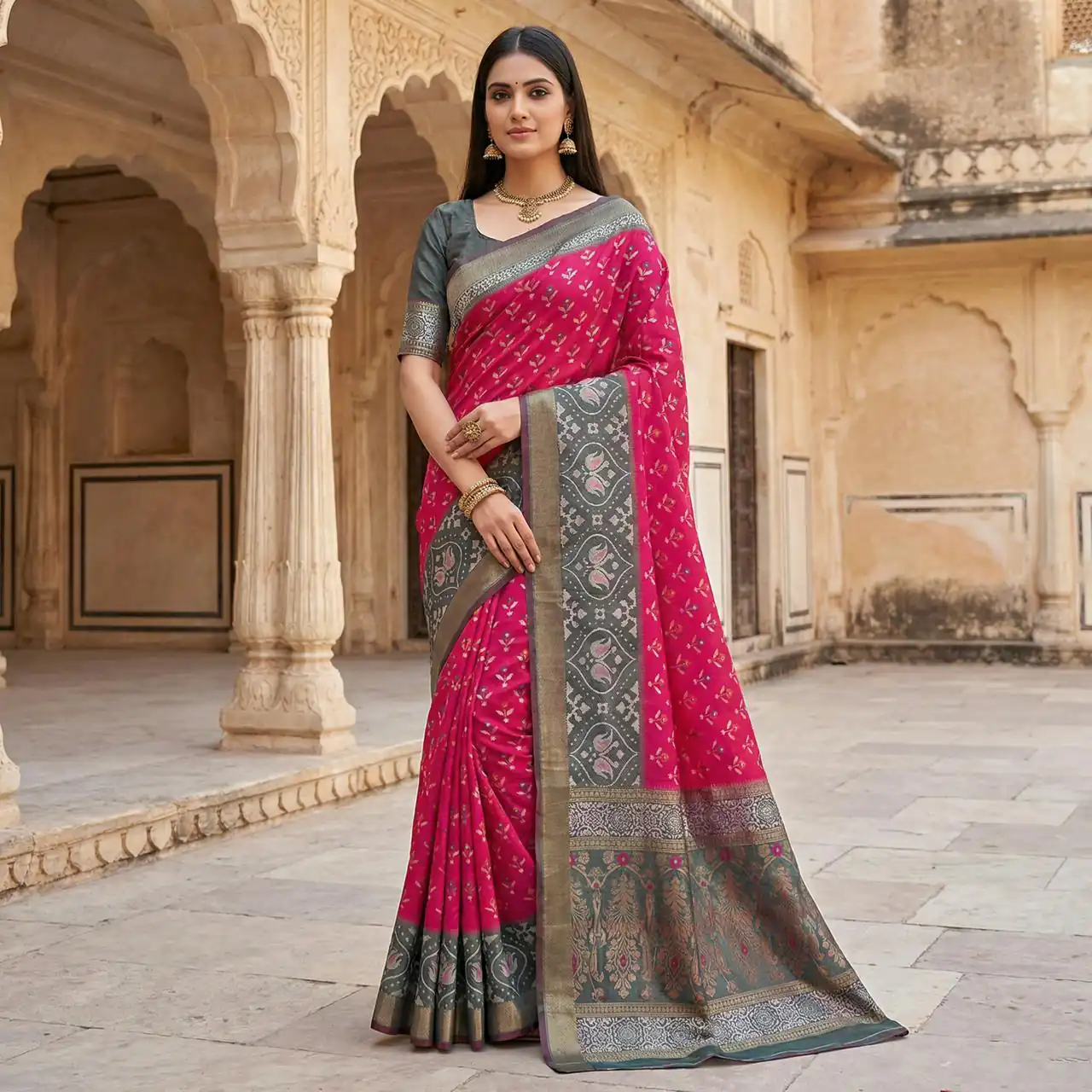 Pink Pochampalli Silk Zari Woven Work Saree | Sarees, Bollywood Sarees, Creative Sarees, Designer Sarees, Embroidered Sarees, Ethnic Saree, Modern Digital sarees, Party Wear Sarees