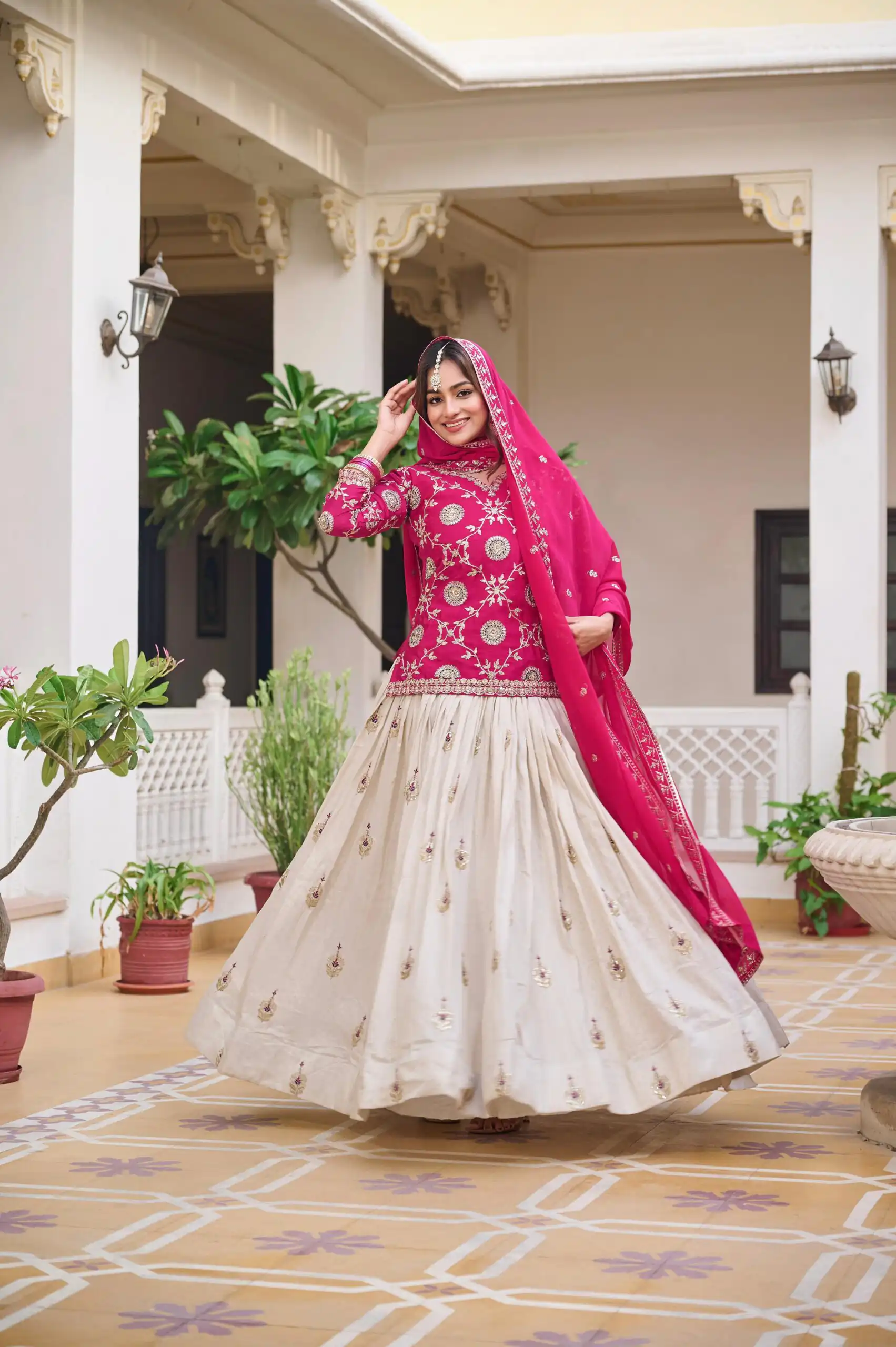 Pink Pure Chinon Embroidery Work Lehenga Choli | Lehenga, Bollywood Lehenga, Creative Lehenga, Designer Lehenga, Embroidered Lehenga, Party Wear Lehenga