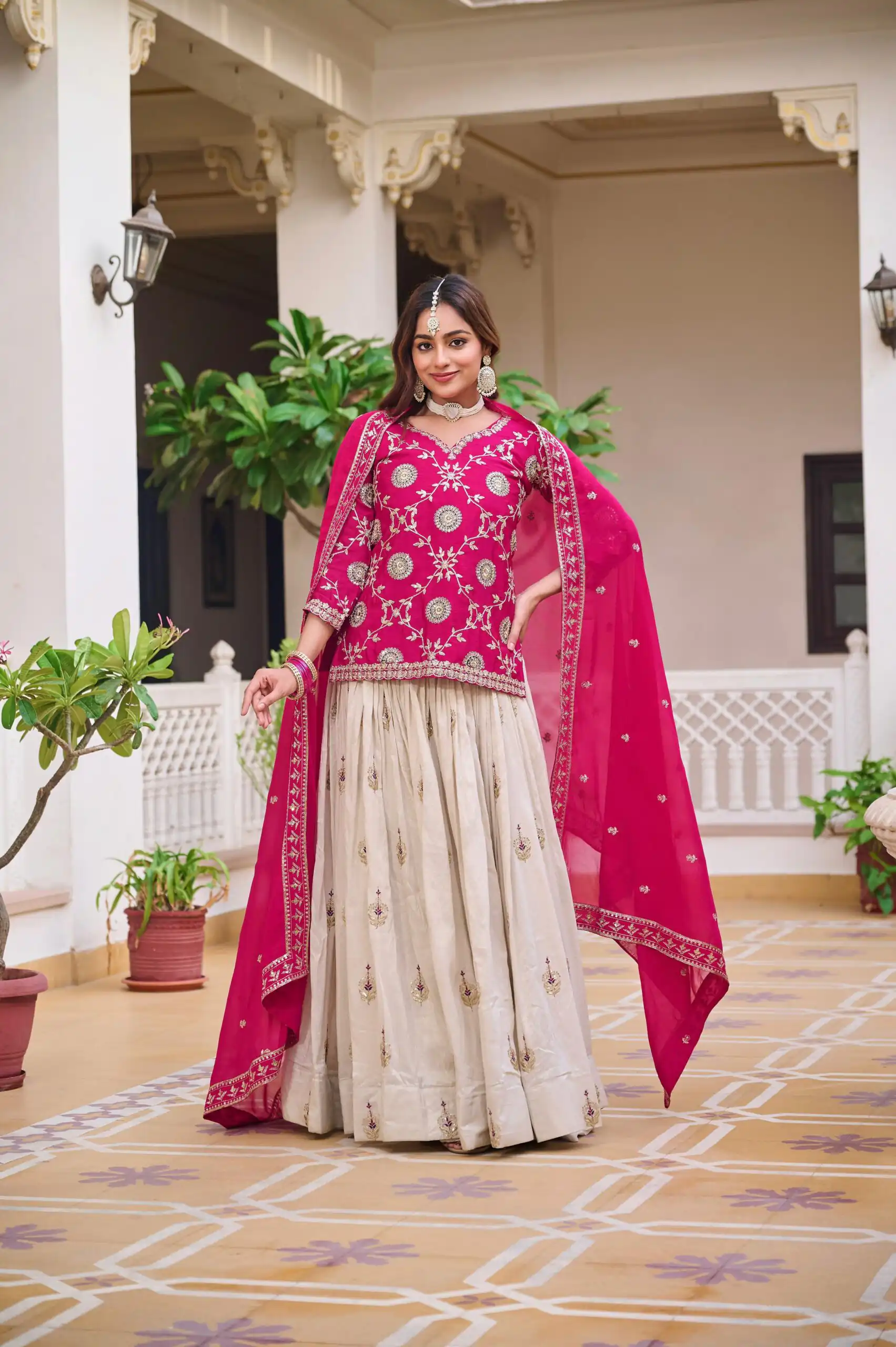 Pink Pure Chinon Embroidery Work Lehenga Choli | Lehenga, Bollywood Lehenga, Creative Lehenga, Designer Lehenga, Embroidered Lehenga, Party Wear Lehenga