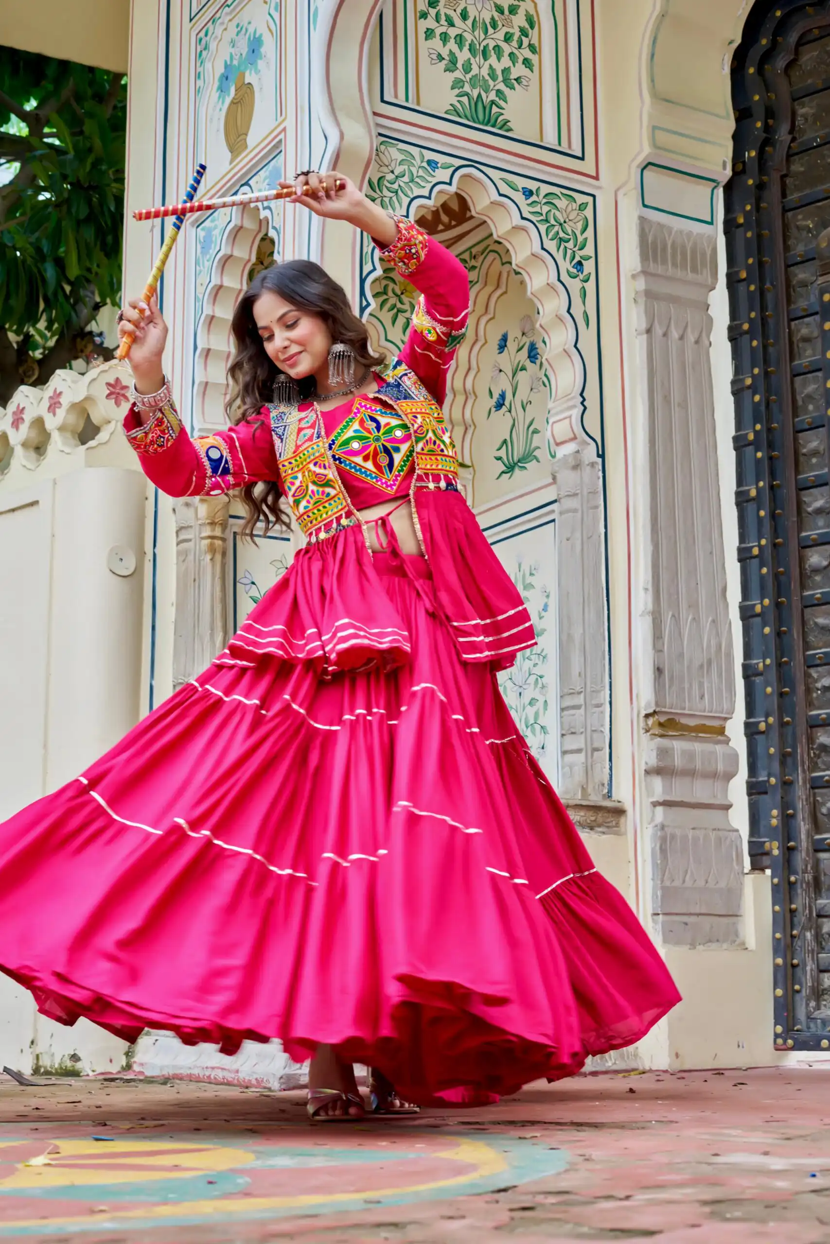 Pink Pure Cotton Mirror Gamthi Work Lehenga Choli | Lehenga, Bollywood Lehenga, Creative Lehenga, Designer Lehenga, Embroidered Lehenga, Party Wear Lehenga