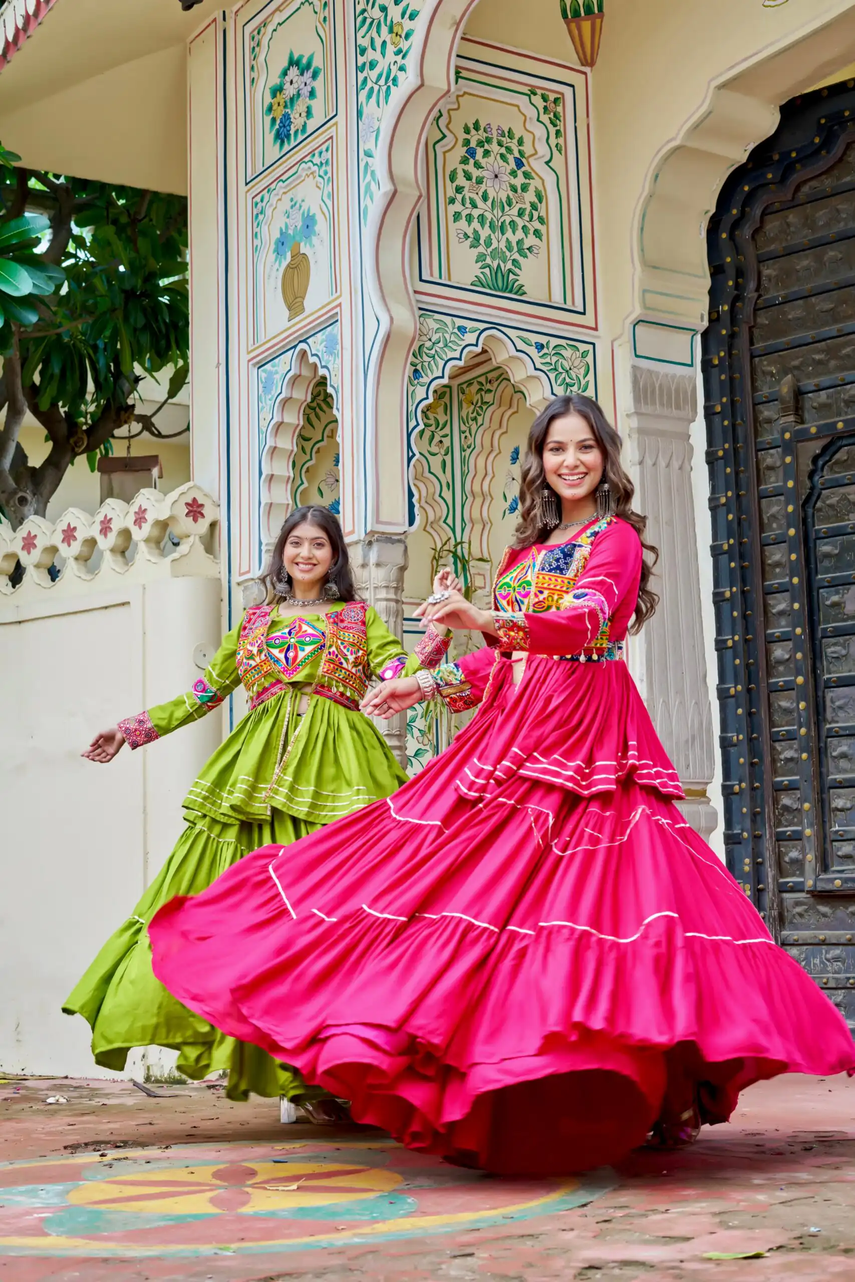 Pink Pure Cotton Mirror Gamthi Work Lehenga Choli | Lehenga, Bollywood Lehenga, Creative Lehenga, Designer Lehenga, Embroidered Lehenga, Party Wear Lehenga