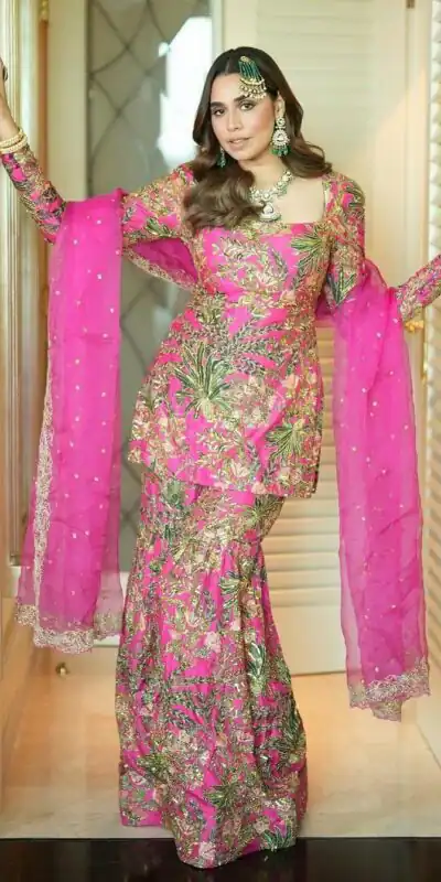 Pink Silk Faux Georgette Digital Print Salwar Suit | Jump Suits, Salwar suit, Casual Suits, Creative suits, Designer Suits, Palazzo Suits, Party Wear Suits, Patiala Suits, Straight Suits