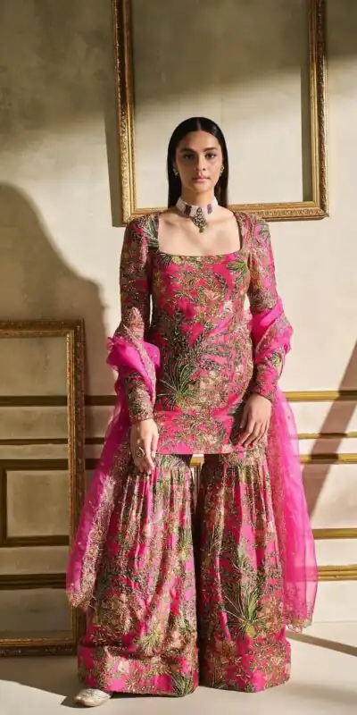 Pink Silk Faux Georgette Digital Print Salwar Suit | Jump Suits, Salwar suit, Casual Suits, Creative suits, Designer Suits, Palazzo Suits, Party Wear Suits, Patiala Suits, Straight Suits