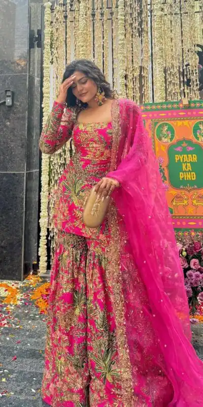 Pink Silk Faux Georgette Digital Print Salwar Suit | Jump Suits, Salwar suit, Casual Suits, Creative suits, Designer Suits, Palazzo Suits, Party Wear Suits, Patiala Suits, Straight Suits
