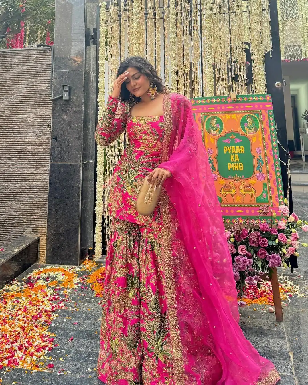 Pink Silk Faux Georgette Digital Print Salwar Suit | Jump Suits, Salwar suit, Casual Suits, Creative suits, Designer Suits, Palazzo Suits, Party Wear Suits, Patiala Suits, Straight Suits